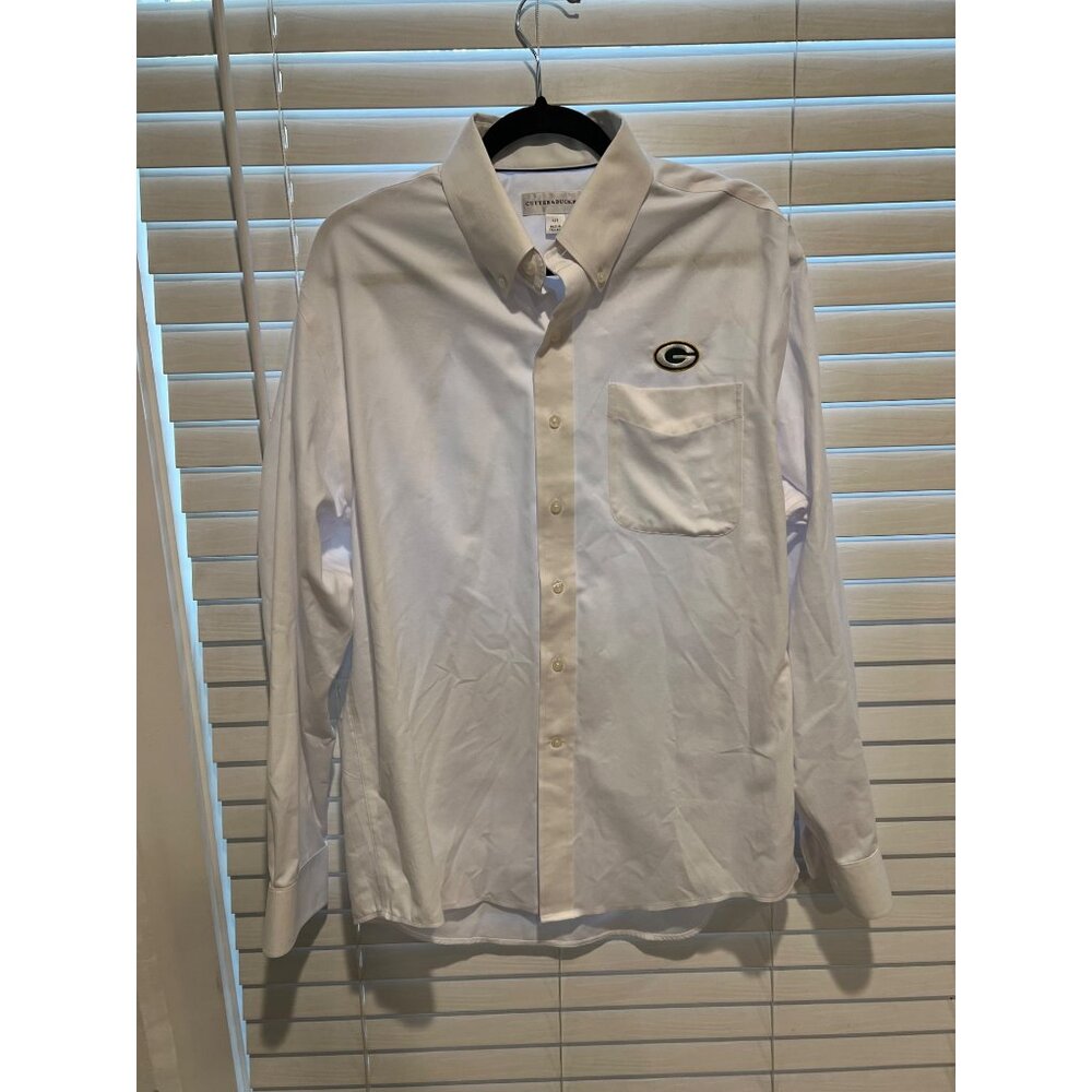 Cutter & Buck Green Bay Packers Long Sleeve Button Up‎ - Size L